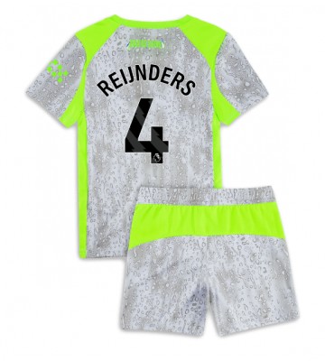Manchester City Tijjani Reijnders #4 Terza Maglia Bambino 2025-26 Manica Corta (+ Pantaloni corti)